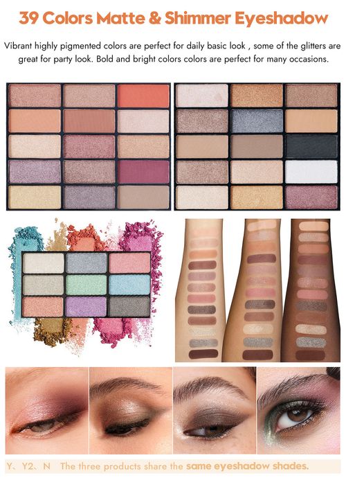 All in One Makeup Kit 39 Colors Eyeshadow Palette 6 Blush 4 Compact Powder 3 Lipstick Mascara Eyeliner Full Face Cosmetic Gift Set with Mirror for Women Girls Nigeria