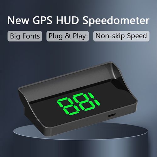 HUD Head Up Display GPS Speedometer Car Windshield Projector Extra Large HD LED Font Day Night Visible Speed Alarm Universal for Cars Nigeria