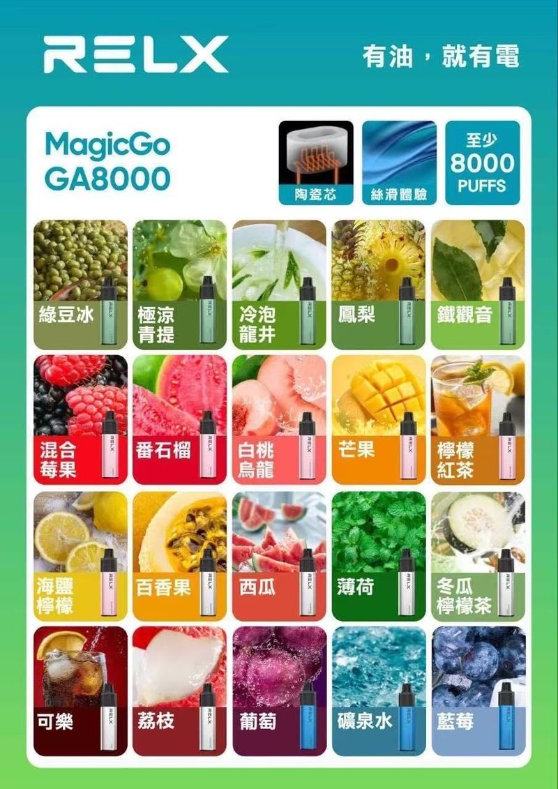 RELX 悅刻8000口一次性電子煙 大容量搭配穩定輸出，補貨與續用更好評估