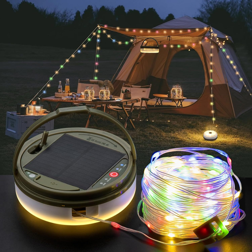 LED outdoor camping lamp, outdoor camping light, tent emergency lighting lamp, atmosphere-sensing colored lamp
