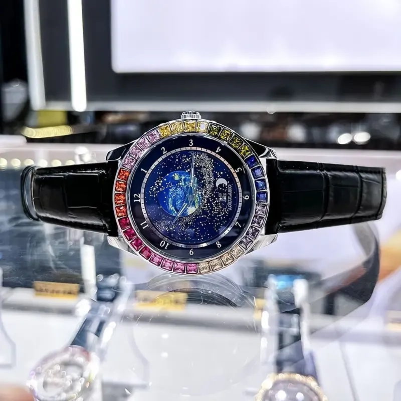 20 Augustus Starry Sky Colored Diamond Mechanical Watch