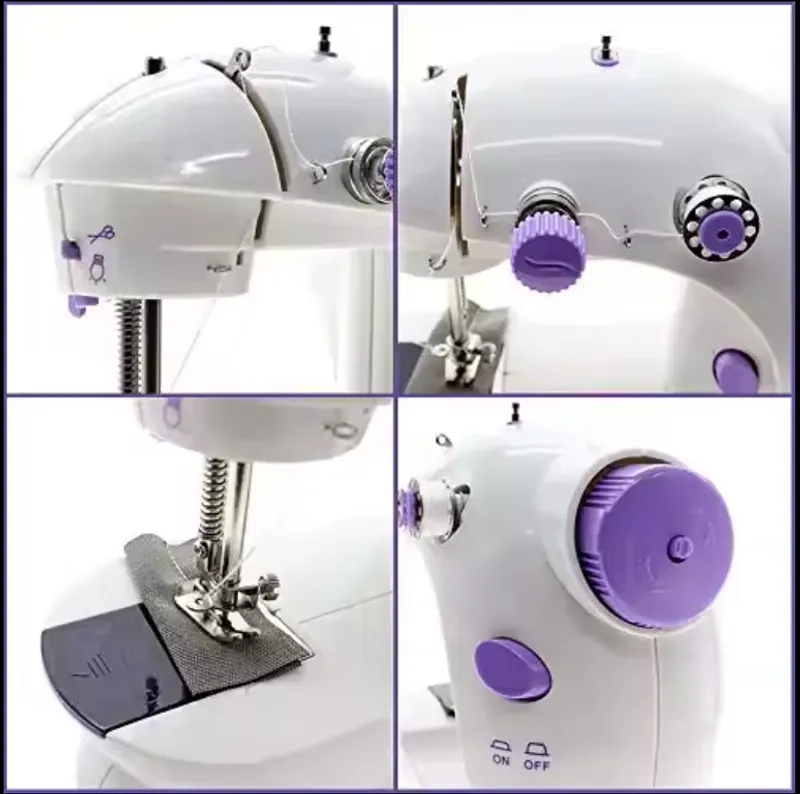 18 🔥💯🏹 Household Small Mini Sewing Machine Household Mini Electric Desktop Multi-Function Automatic Sewing Machine.💫😎👉