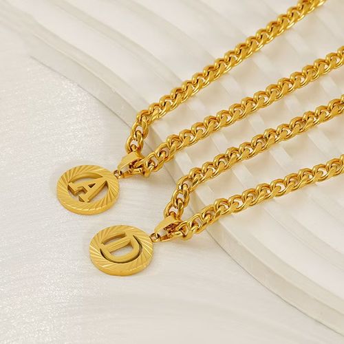 24 Bible baptized lucky letter necklace