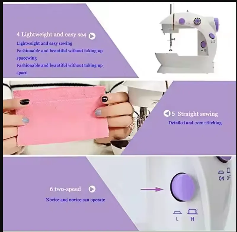 18 🔥💯🏹 Household Small Mini Sewing Machine Household Mini Electric Desktop Multi-Function Automatic Sewing Machine.💫😎👉
