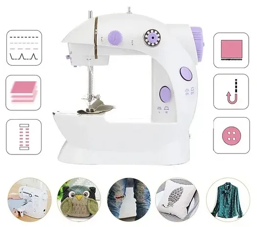 18 🔥💯🏹 Household Small Mini Sewing Machine Household Mini Electric Desktop Multi-Function Automatic Sewing Machine.💫😎👉