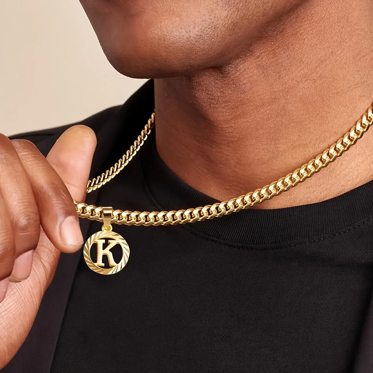 24 Bible baptized lucky letter necklace