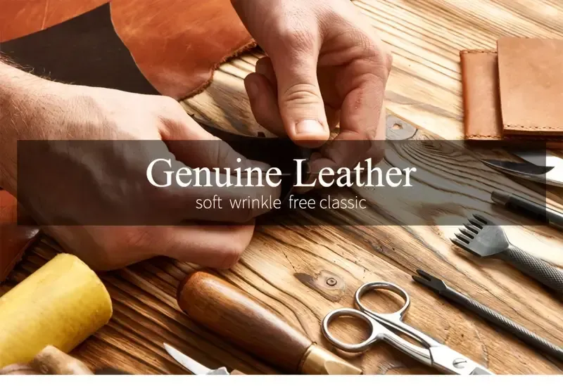 Men's Vintage Bifold Wallet with Chain