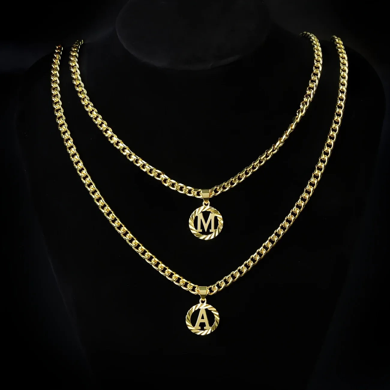 24 Bible baptized lucky letter necklace