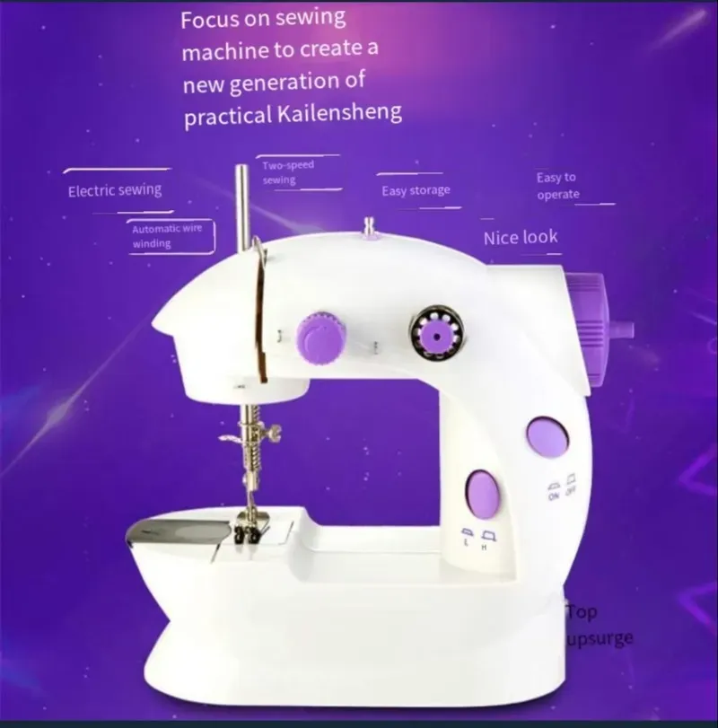 18 🔥💯🏹 Household Small Mini Sewing Machine Household Mini Electric Desktop Multi-Function Automatic Sewing Machine.💫😎👉