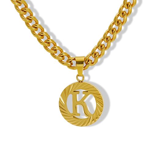 24 Bible baptized lucky letter necklace