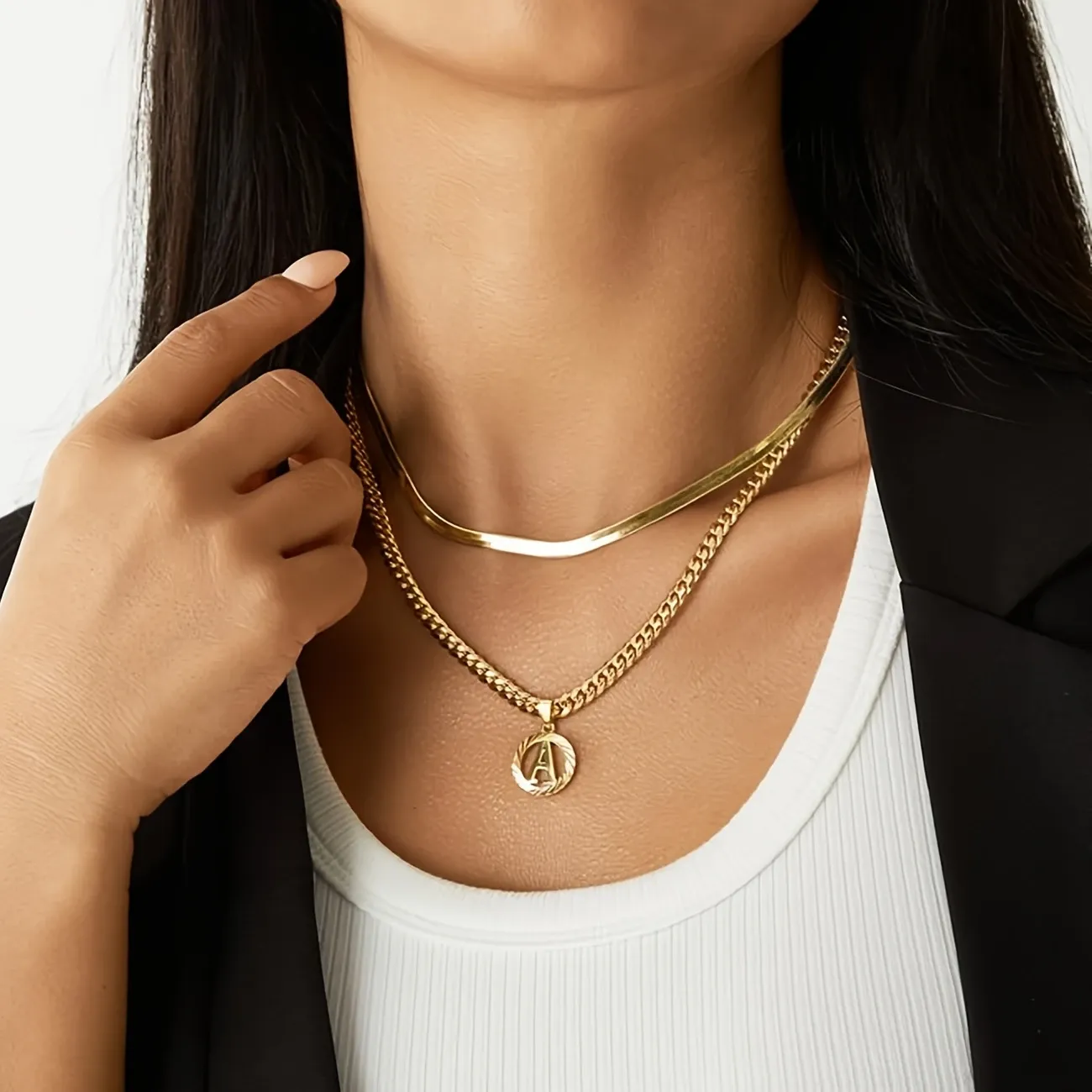 24 Bible baptized lucky letter necklace