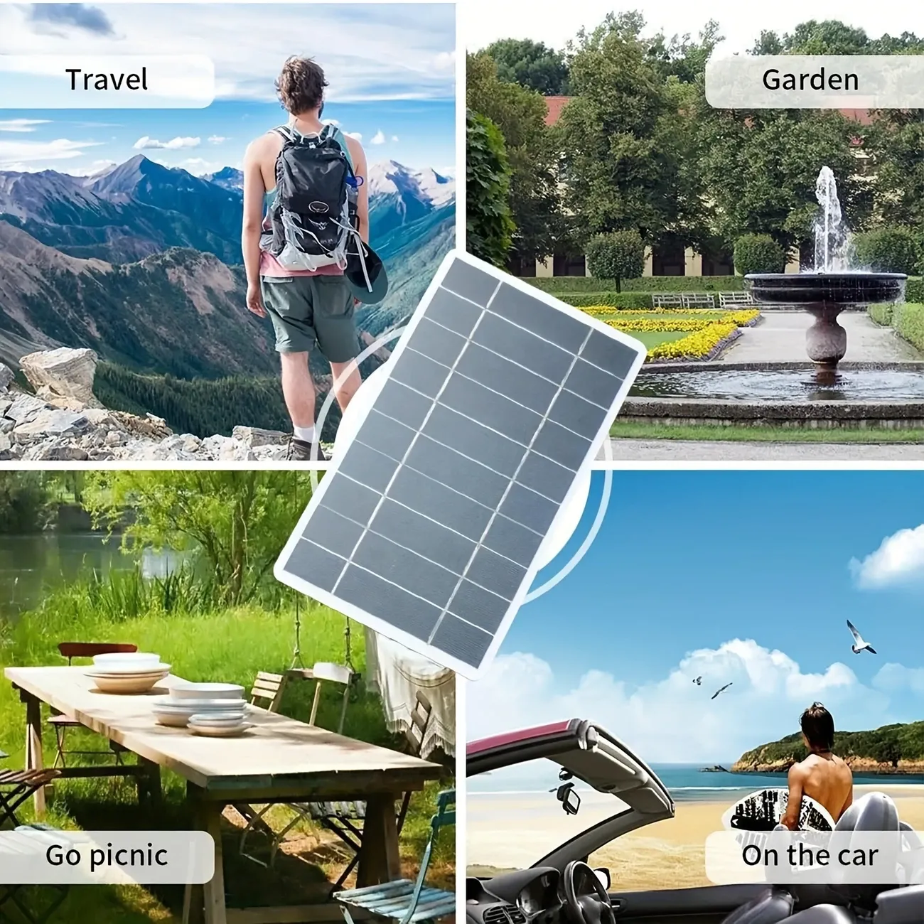 Mobile solar charging panel