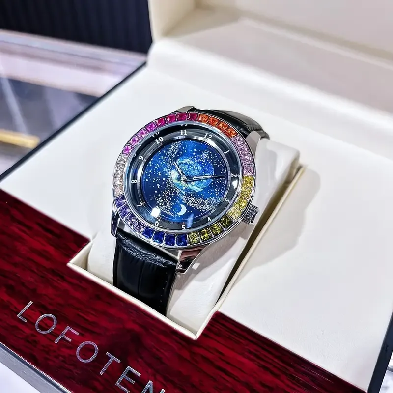 20 Augustus Starry Sky Colored Diamond Mechanical Watch