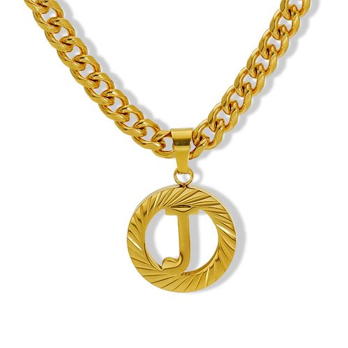 24 Bible baptized lucky letter necklace