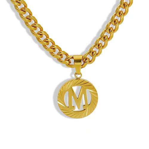 24 Bible baptized lucky letter necklace