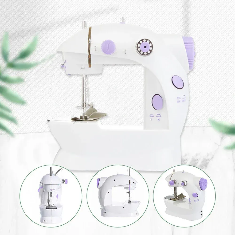 18 🔥💯🏹 Household Small Mini Sewing Machine Household Mini Electric Desktop Multi-Function Automatic Sewing Machine.💫😎👉