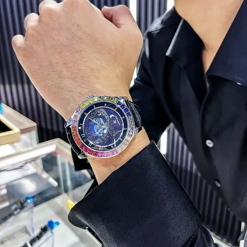 20 Augustus Starry Sky Colored Diamond Mechanical Watch