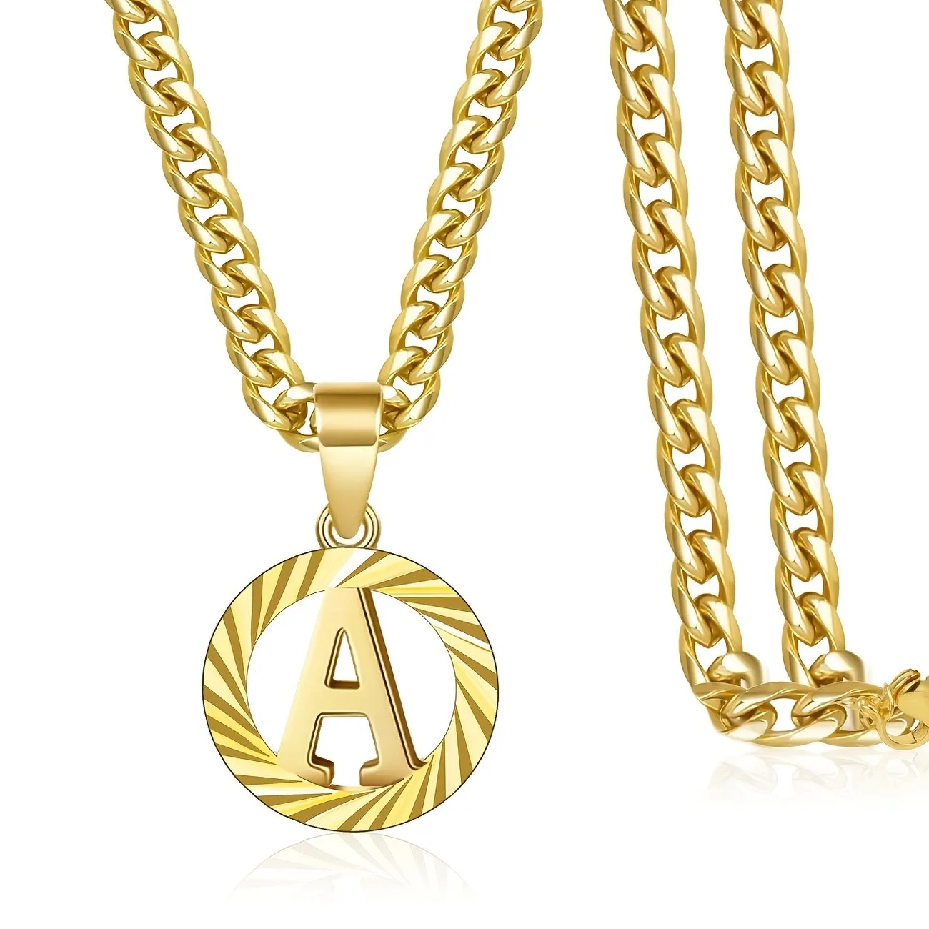 24 Bible baptized lucky letter necklace