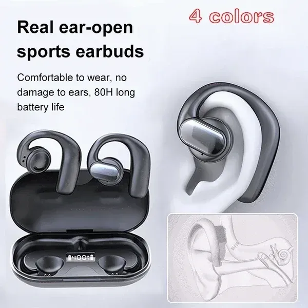 17 TWS Wireless Bone Conduction Digital Bluetooth Earbuds🚀Limited time 50% off 🚀Ghana Cash on Delivery