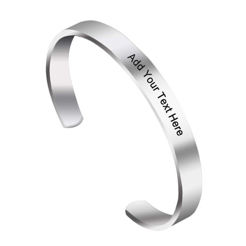 Personalized Bracelets for Women Double Side Engraved