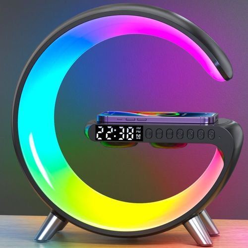 Multifunctional wireless charging Bluetooth small speaker high value birthday gift colorful Bluetooth speaker wireless charging night light