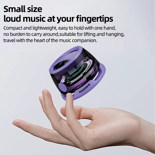 2025 New Style 5.3 Magnetic Mini Waterproof Speaker Multifunctional Portable Speaker Pairing USB-C Charge High Definition Sound