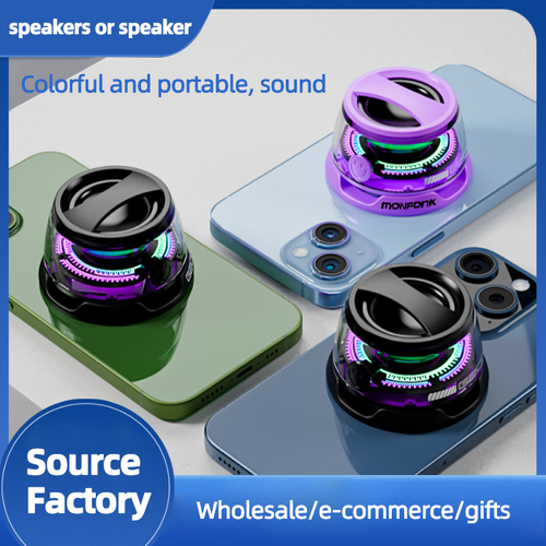 2025 New Style 5.3 Magnetic Mini Waterproof Speaker Multifunctional Portable Speaker Pairing USB-C Charge High Definition Sound