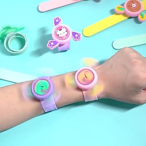 5pc Silicone Mosquito Repellent Watch Children Cartoon Summer Insect Repellent Bracelet Lightweight