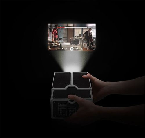Wholesale Smartphone Home Theater Retro Camera Design Portable Mobile Phone Projector