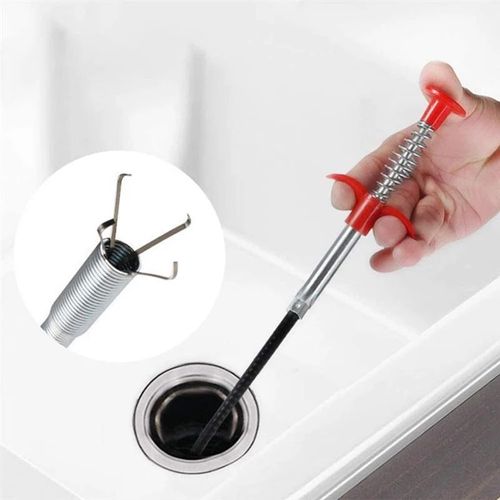Sink Claw Pick up Kitchen Cleaning Tools Pipeline Dredge Sink Hair Brush Cleaner Bend Toilet Removal