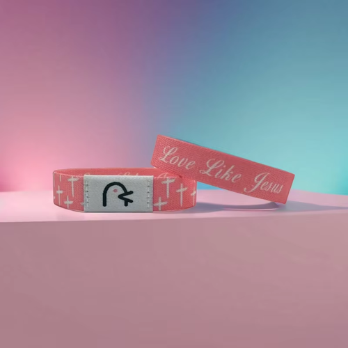 Tiktok Hot Selling Christian Gift Wearable Fabric Smart NFC Rfid Wristbands Custom Dropshipping Scan Daily Bible Verse Bracelet