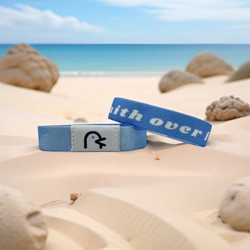 Tiktok Hot Selling Christian Gift Wearable Fabric Smart NFC Rfid Wristbands Custom Dropshipping Scan Daily Bible Verse Bracelet