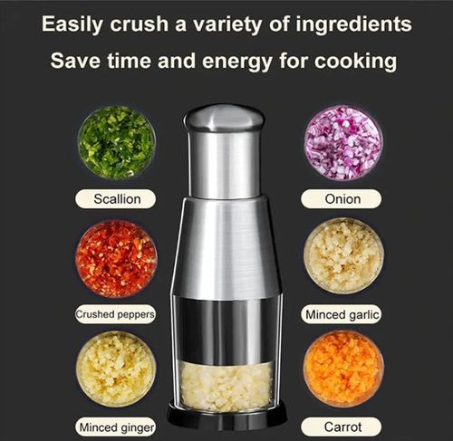 Popular Garlic Press – 304 Stainless Steel, Easy to Mince Garlic (Kitchen Tool)