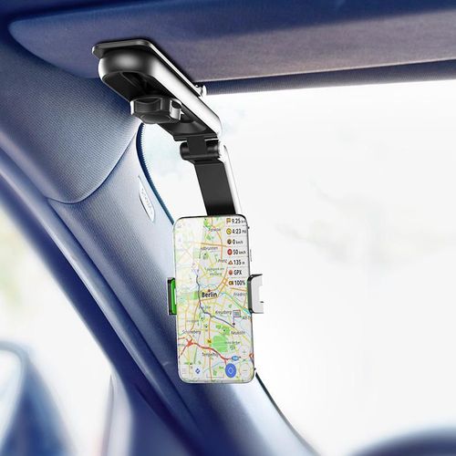Hot-selling car phone holder — can be fixed on the sun visor, suitable for mobile navigation, live streaming and selfies, safe and stable, shockproof and anti-shake, colors shipped randomly