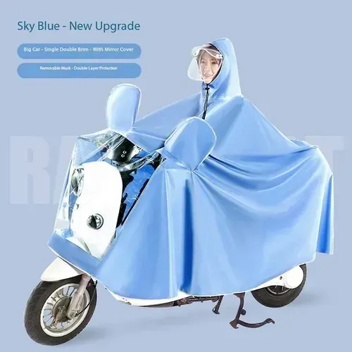 Popular raincoat for both sunny and rainy days（Blue）