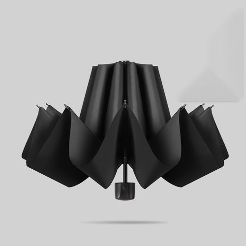 DD2223 Automatic  Sun Protection Umbrella Black Coating Folding Strong Windproof Rain Paraguas Outdoor UV Umbrella