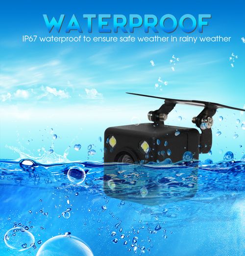 Smartour Rear Camera Car Waterproof Parking Assistance Reversing Back CMOS Image Sensor 4 LED Rearview Camera Night View