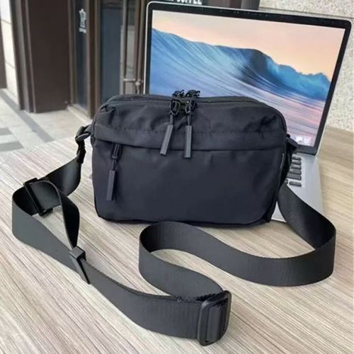 Unisex Japanese-Style New Lightweight Casual Fashion Multi-Pocket Crossbody Bag Waterproof Oxford Cloth Small Square Bag