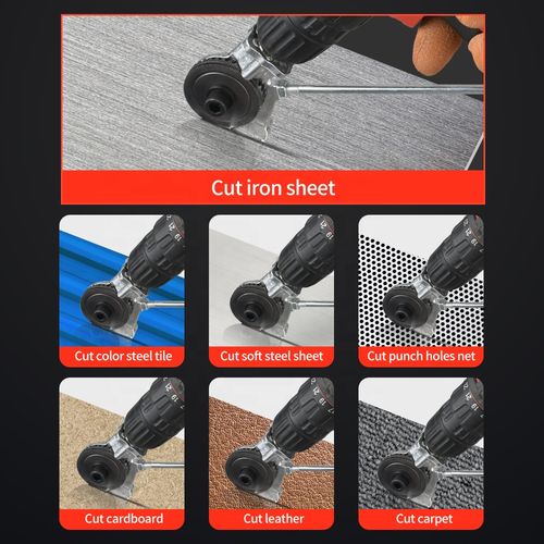 Factory Electric Drill Plate Cutter for Cutting Aluminum Iron Sheet Shears
