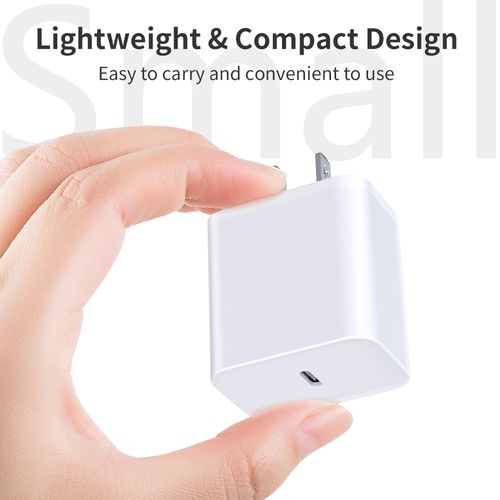 US 20w Pd USB-C Mobile Phone Charger With Type C Cable Charging Fast USB Portable Charger Mobile Phone Charger for iPhone 15