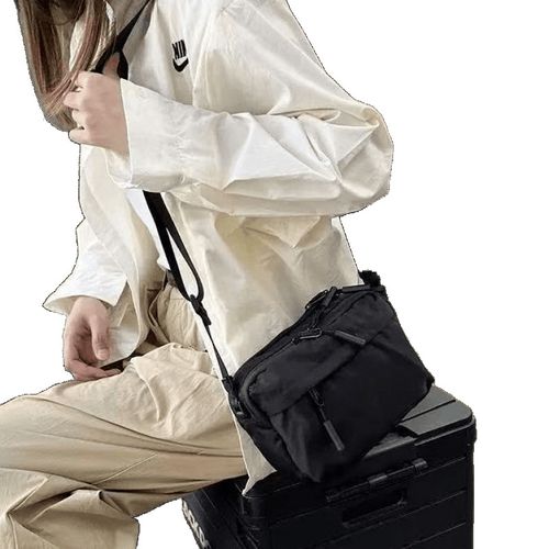 Unisex Japanese-Style New Lightweight Casual Fashion Multi-Pocket Crossbody Bag Waterproof Oxford Cloth Small Square Bag