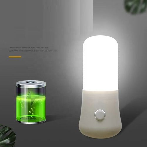 Led Manual Onoff Switch Plug-in Night Light Bright White Indoor Light Bathroom Energy Efficient Wall Night Light