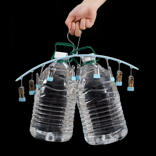 Wholesale Portable Underwaist Socks Organizer Stainless Steel Magic Hanger with 10 Clips for Socks & Clothing
