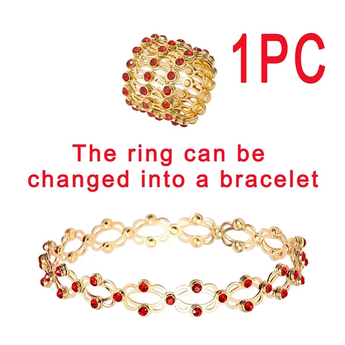 New Convertible Ring Transforms to Bracelet Adjustable & Versatile for Women Colors Styles Shipped Randomly
