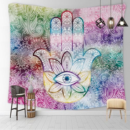 7 CHAKRAS Tapestry Mandala Tapestri Elephant Tapestry Wall Hanging College Dorm Decoration Meditation Yoga Mat Rug