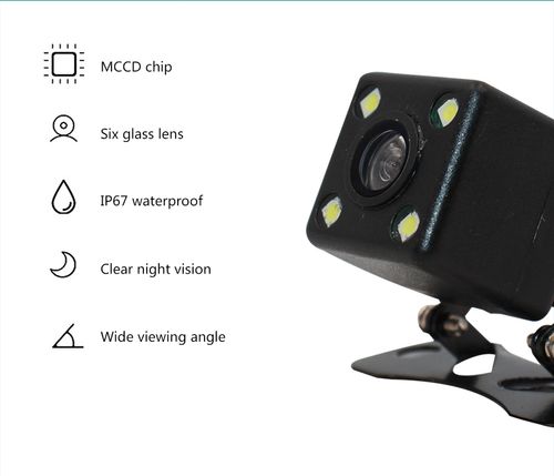 Smartour Rear Camera Car Waterproof Parking Assistance Reversing Back CMOS Image Sensor 4 LED Rearview Camera Night View