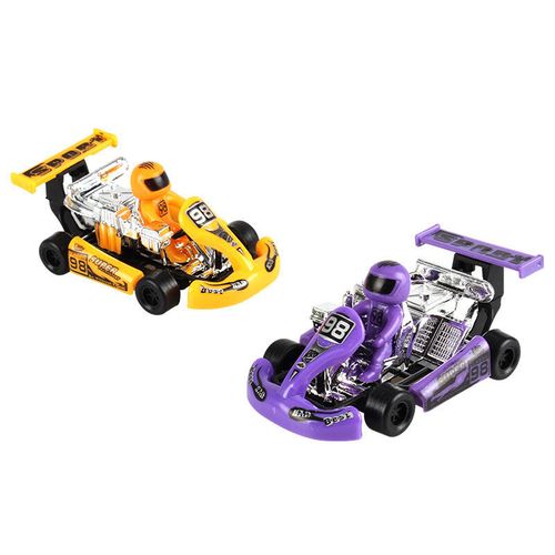 2025 Mini Pull Back Power Go-Kart Car Racing Game Vehicle Model Children Educational Toy Funny Kids Toys for Boys Plastic Car