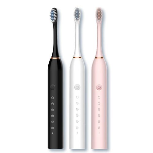 X3 Tooth Brush Electric Rechargeable Toothbrushes Adult 4Pcs Soft Bristles 6 Modes Electric Sonic To