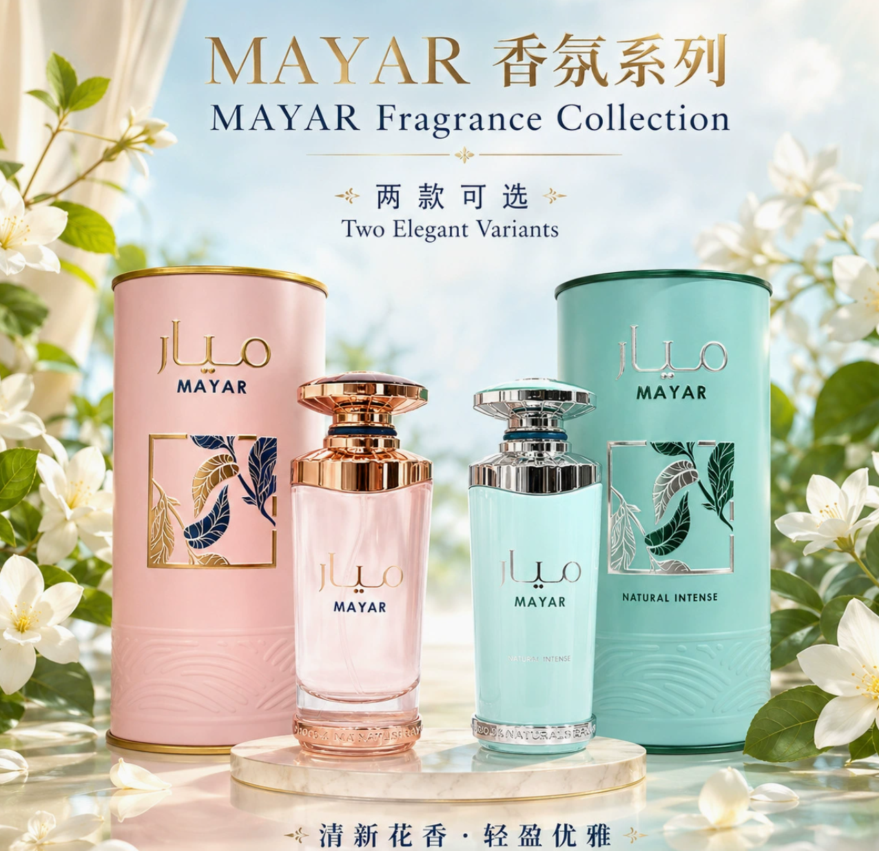 高品質lattafa MAYAR鐵罐圓筒女士香水