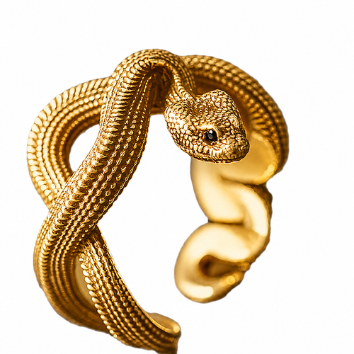 Snake-shaped ring